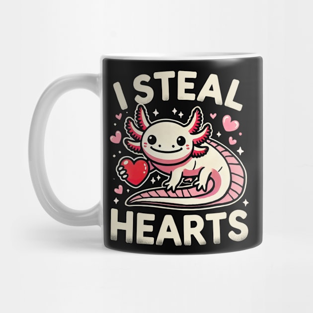 I steal hearts (axolotl) by CreativeSage